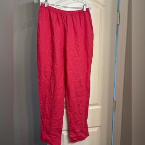 Flax linen Pink Pants